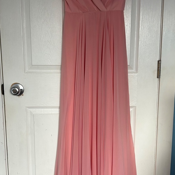 Lulus “All About Love” size small coral rose chiffon - Picture 2 of 8